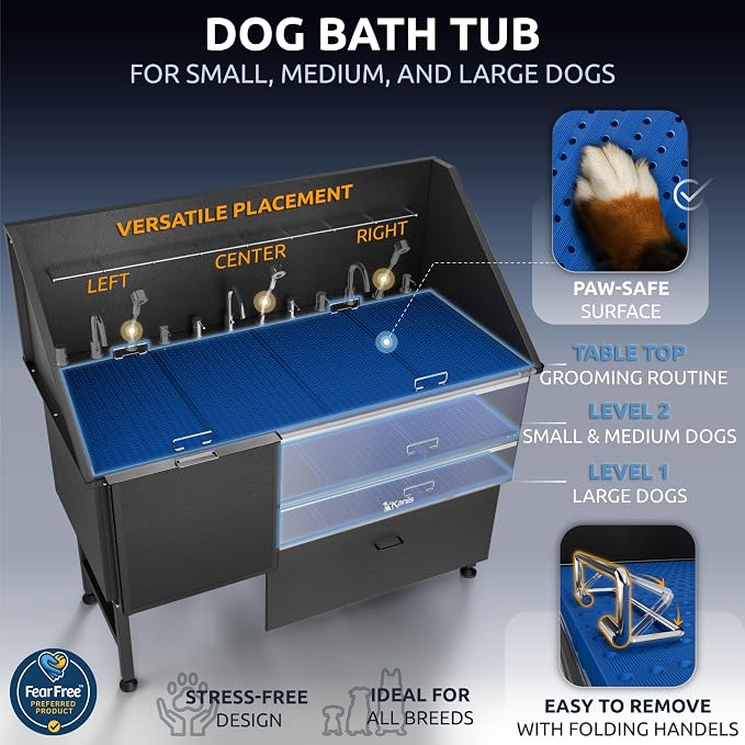 KANIS Black Line Professional Dog Washing Station - Image 6