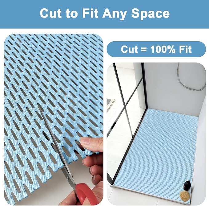 Square Shower Mat: 32"x32" Extra Large Non Slip Shower Mats - Image 6