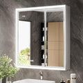 30x32 Beveled Lighted Medicine Cabinet by QUEENFUN