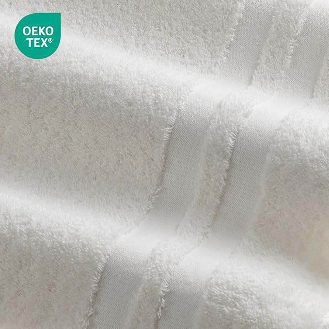 Premium 6 Piece Towel Set, 2 Bath Towel, 2 Hand Towels, 2 Washcloths, 100% - Image 3