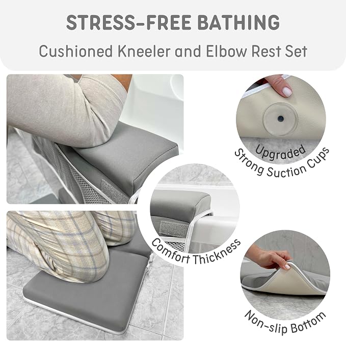 Baby Bath Kneeler and Elbow Rest Pad Set - Image 3