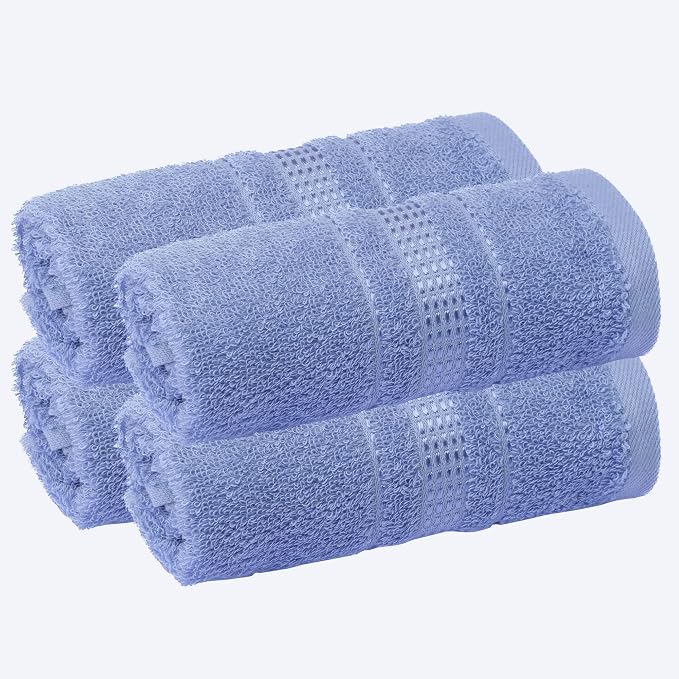 Melissa Linen, Fingertip Towels 4 Pack, 100% Turkish Cotton, Small Hand Towels by MelissaLinen
