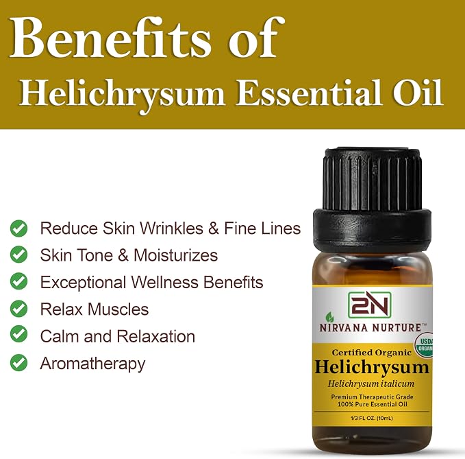 Helichrysum Essential Oil USDA Certified Organic, 100% Pure Natural Premium - Image 3