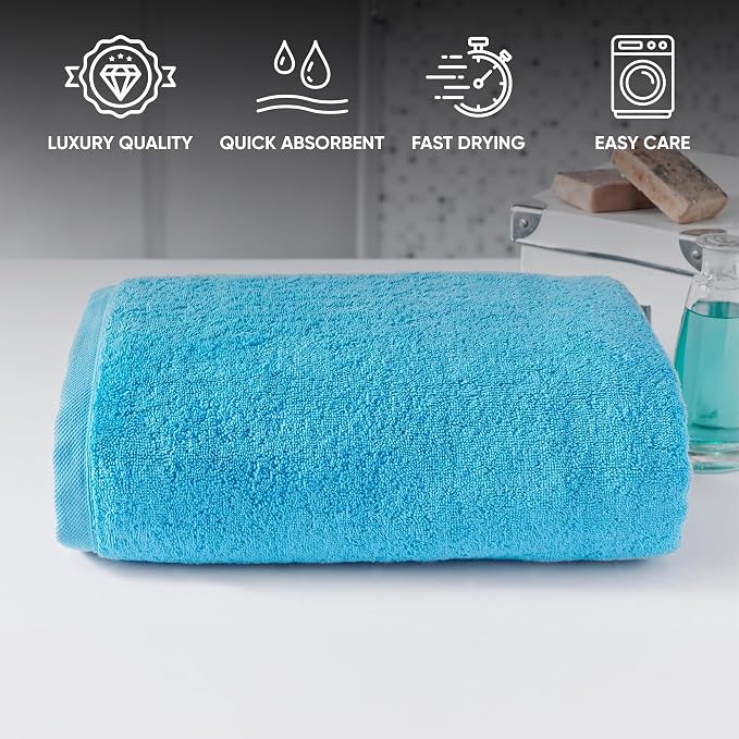 SALBAKOS 100% Turkish Cotton Jumbo Bath Sheet Towel Oversized 40x80 inch | - Image 7