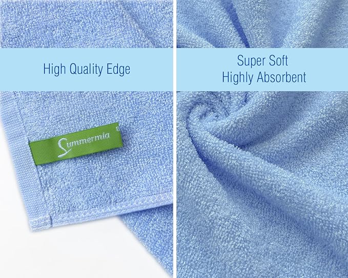 Washcloths 12 Pack 13"x13"- Extra Absorbent, Soft Multipurpose Wash Clothes and - Image 5