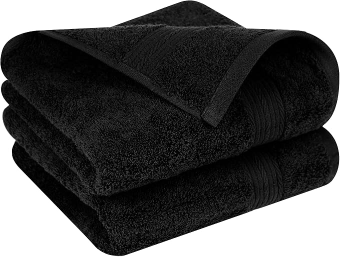 Ample Decor Hand Towels for Bathroom Set of 2, 18 X 28 Inch 600 GSM 100% Cotton - Image 3