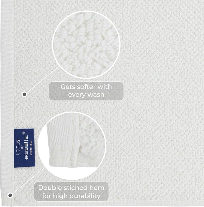 6-Piece Towel Set, 680 GSM, 2 Bath Towels, 2 Hand Towels, 2 Wash Cloths - Image 3