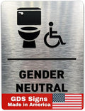 Gender Neutral Restroom Sign by GDS by GDS
