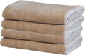 Mosobam Luxury Turkish Set of 4 Bath Towels 30X58 Light Taupe Oversize 700 GSM by Mosobam