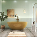 61" Premium Solid Surface Freestanding BathTubs, Upgraded Camel Design Stand by HIGEINE