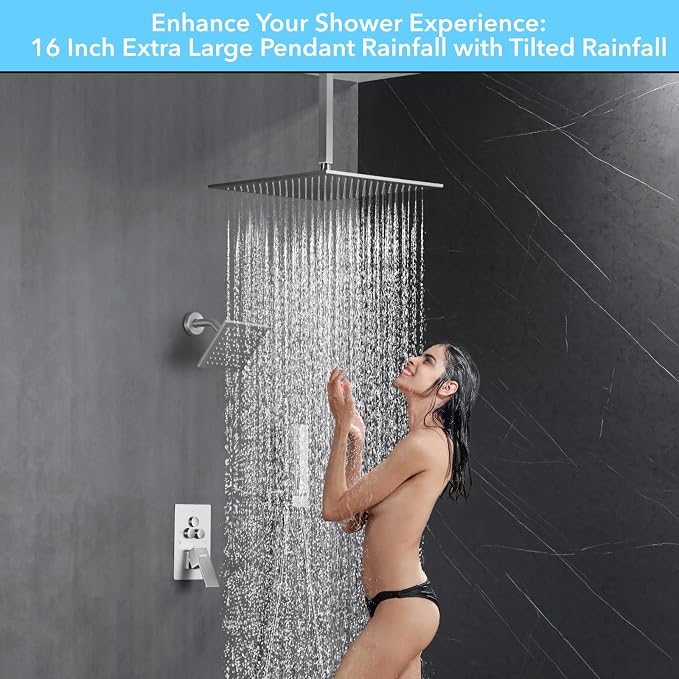 VANFOXLE Shower Faucet Set Brushed Nickel Shower System, Shower Faucet - Image 6