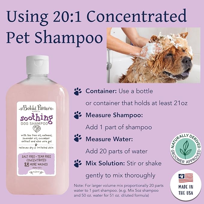 Bobbi Panter Soothing Dog Shampoo, Heals & Soothes Irritated Skin, Lavender - Image 5