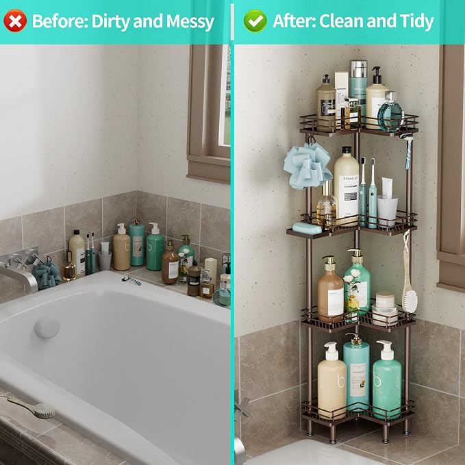 HapiRm Corner Shower Caddy Organizer - Image 6