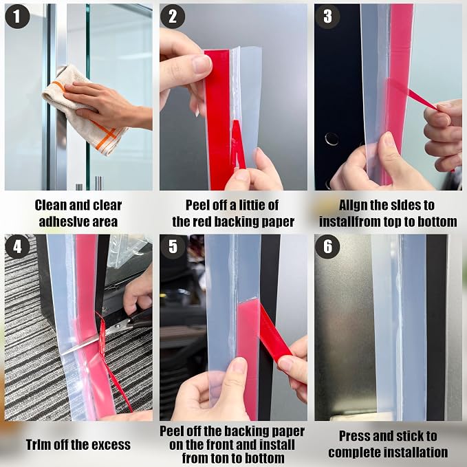 20Ft T-Shaped Door Draft Stopper, Silicone Weather Stripping Seal Tape - Image 6