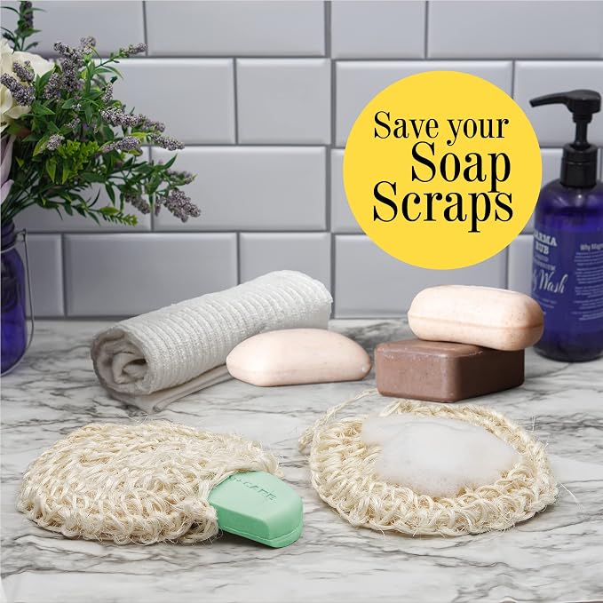 Natural Loofah Body Scrubber – Exfoliating Loofah Sponge, Handwoven Sisal Agave - Image 3