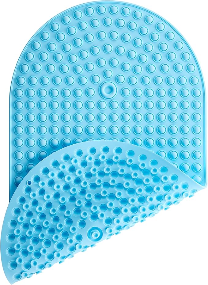 Silicone Bathtub & Shower Mat Non Slip, Bubble Massage Anti Slip Shower Floor by joiyota