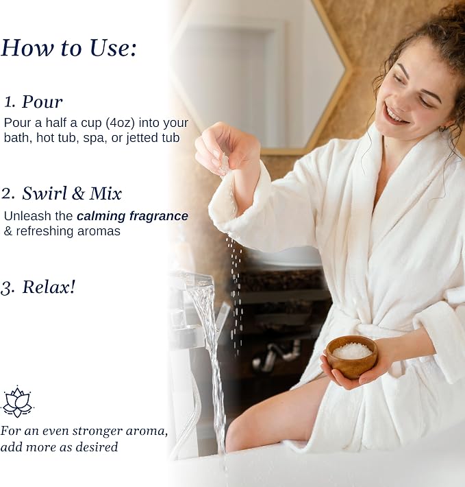 Relax Spa & Bath, Epsom & Dead Sea Salts, Aromatherapy Bath Salts - Image 7