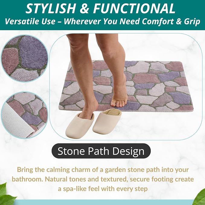 Enkosi Loofah Non-Slip Shower Mat - Image 5