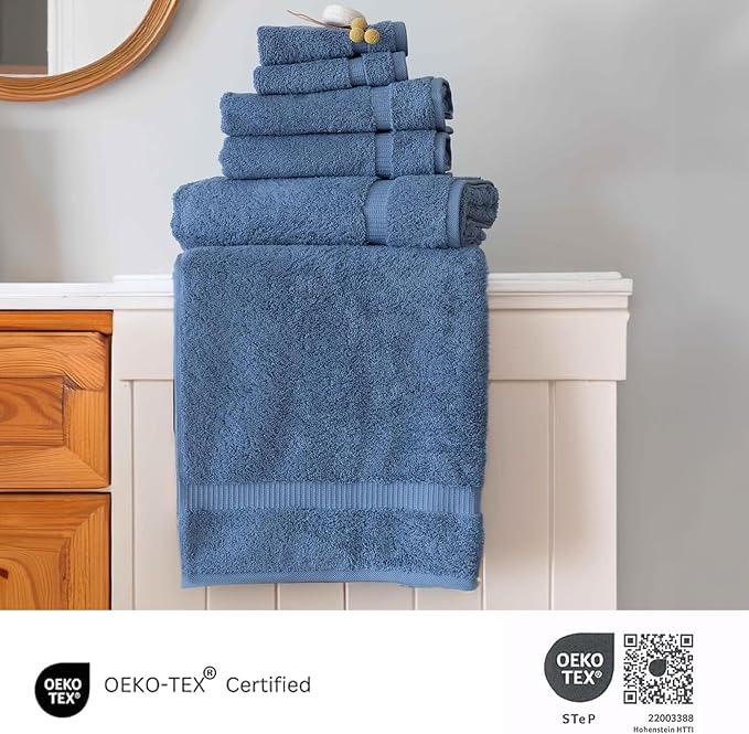 SALBAKOS 100% Turkish Cotton 6-Piece Towel Set | Heirloom Quality Hotel & Spa - Image 5