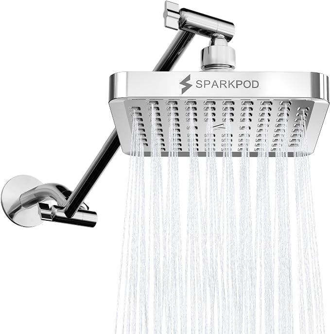 SparkPod Square Rain Shower Head by SparkPod