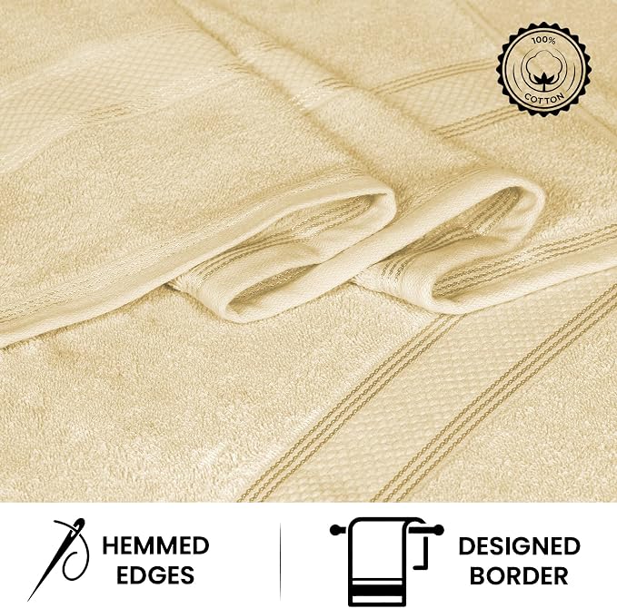 Casa Lino Bath Towel Set of 8 - Image 4