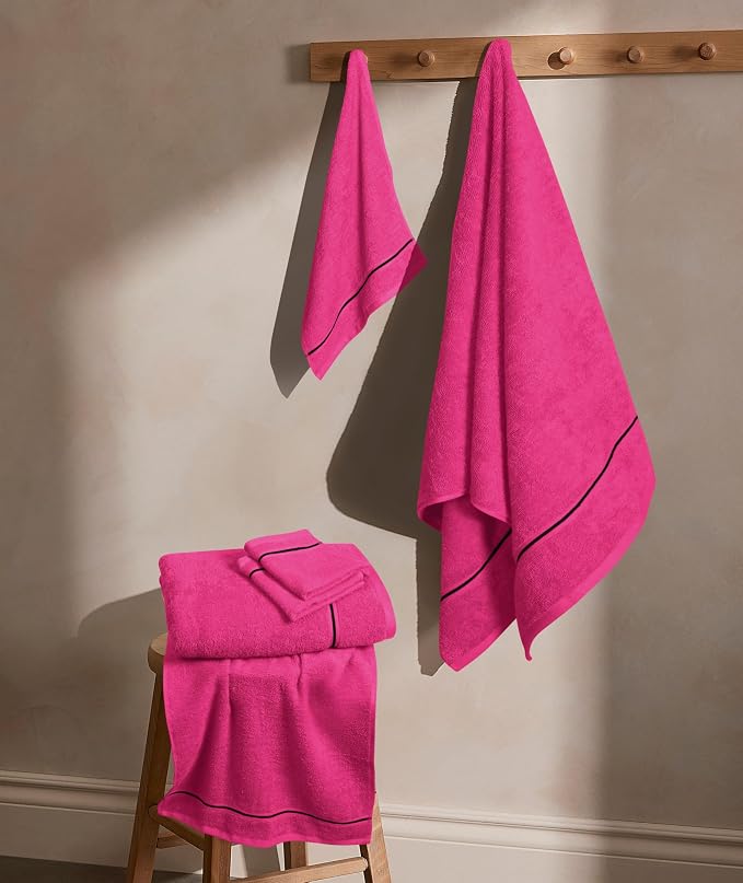 MyOwn Ultra Soft 6 Pack Cotton Towel Set, Contains 2 Bath Towels 28x55 inch - Image 3