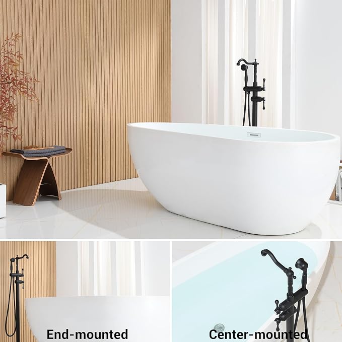 Freestanding Tub Faucet Sets, JetsBath Floor Mount BathTub Filler - Image 2