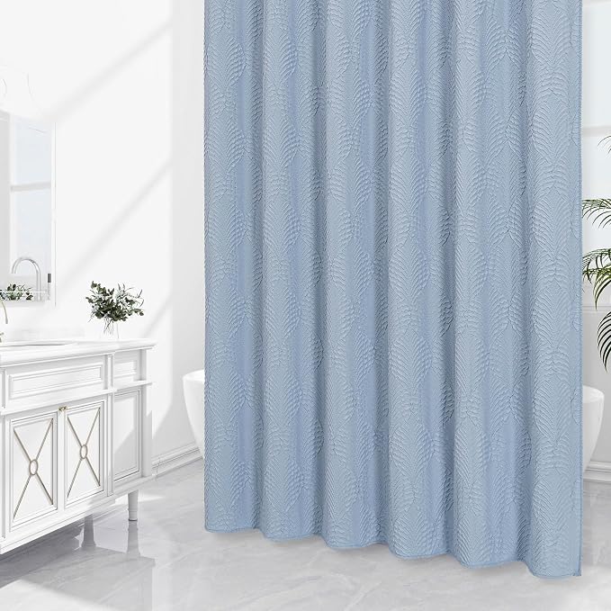 Gibelle Fog Blue Shower Curtain - Image 2