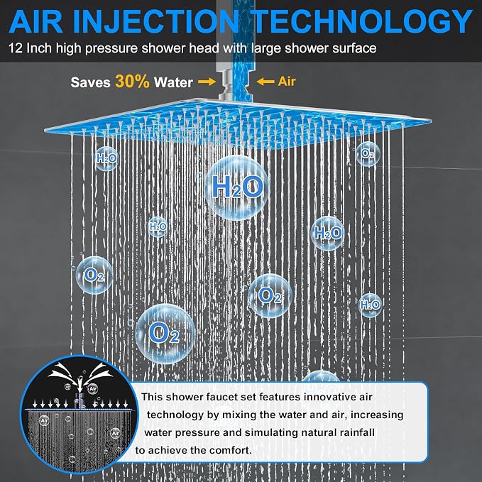 Bathtub Shower Faucet Set with Pressure Balance Valve - Image 6