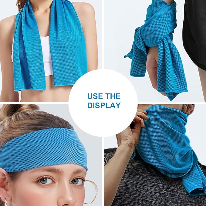 Portable Quick Dry Gym Towel Wicking Workout Cooling - Image 6