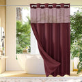 Gibelle Extra Long Shower Curtain 72x86, Waffle Weave Bathroom Shower Curtain by Gibelle