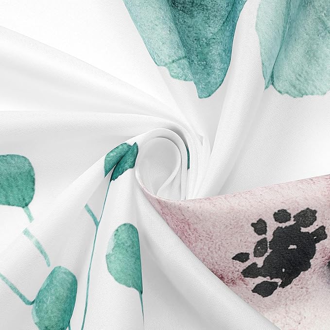 Gibelle Small Stall Shower Curtain 36 x 72, Narrow Half Watercolor Floral - Image 5