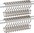 Titanker Shower Curtain Hooks Rings, Rust Resistant Metal Double Glide Shower by Titanker