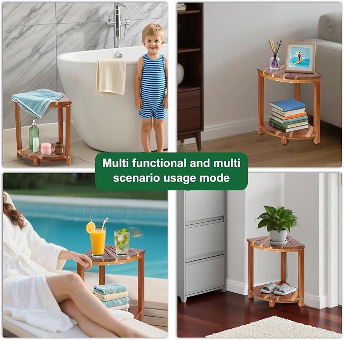 Bathroom Corner Shower Stool - Image 4
