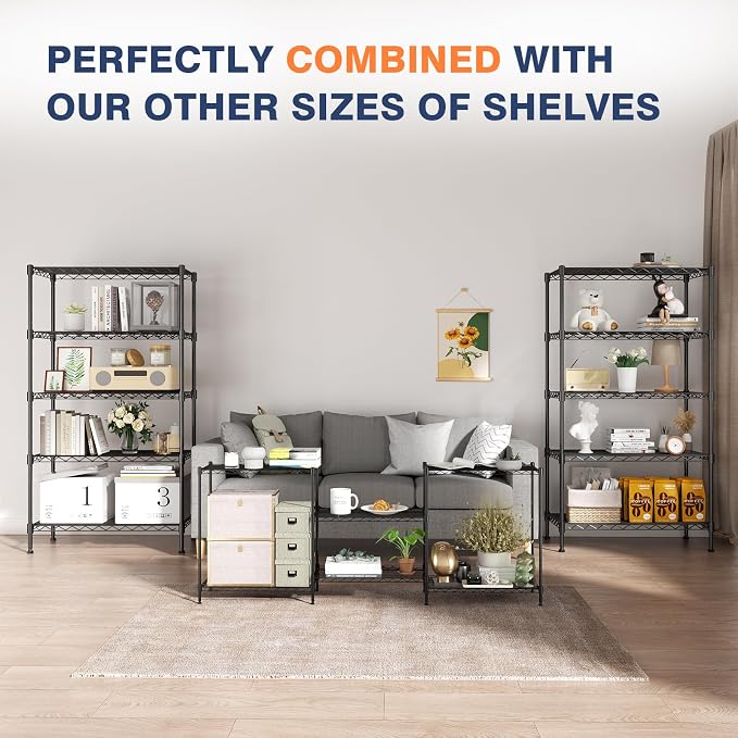 5-Tier Heavy Duty Wire Shelving Unit, Wire Shelf Racks - Image 6