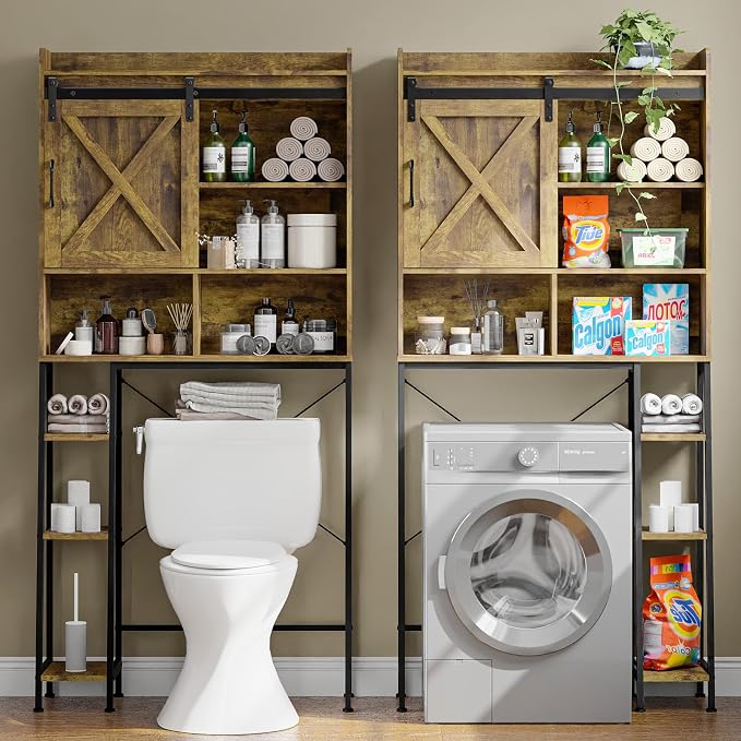 Farmhouse Storage Cabinet Over Toilet - Image 3