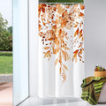 Gibelle Small Stall Shower Curtain 36 x 72, Narrow Orange Floral Shower Curtain by Gibelle