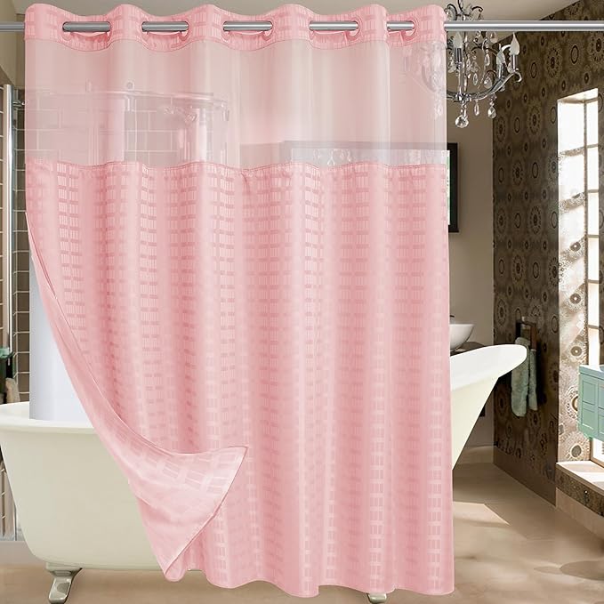 Conbo Mio Extra Wide No Hook Shower Curtain by ConboMio