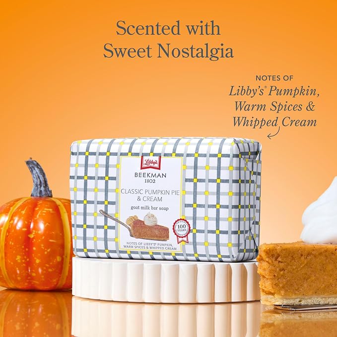 Beekman 1802 Goat Milk Body Soap Bar, Classic Pumpkin Pie 9 oz Bar - Image 2