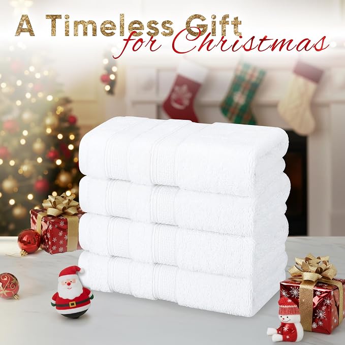 American Soft Linen Salem 100% Cotton Turkish 4 Piece Hand Towels - Image 2