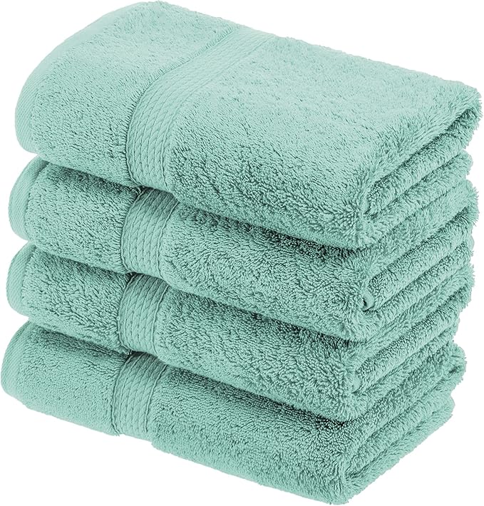 BLUENILEMILLS BNM Egyptian Cotton 4-Piece Towel Set, Includes 4 Hand Towels - Image 2