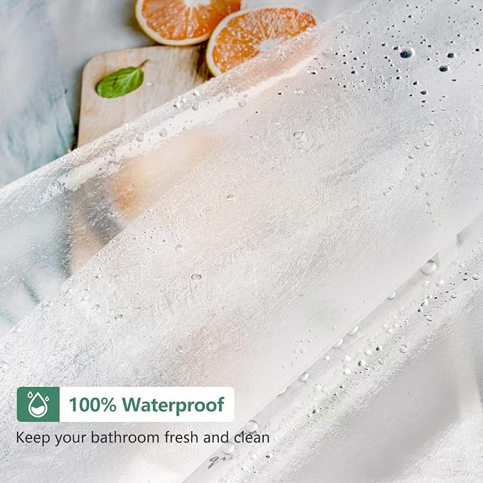Waterproof EVA Frosted Shower Curtain Liner Short 66 Inch, Bpa-Free Shower Liner - Image 5