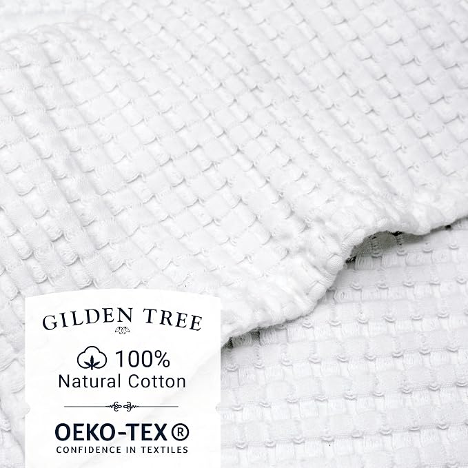 GILDEN TREE Waffle Bath Towels Wash Cloths - Image 2