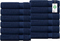 Delara 100% Organic Cotton Towels 650 GSM Plush Feather Touch Quick Dry Wash by Delara