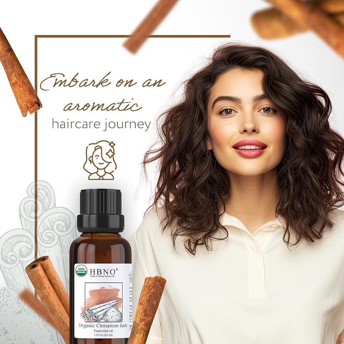 HBNO Organic Cinnamon Bark Essential Oil - 1 oz Size - Ideal - Image 5