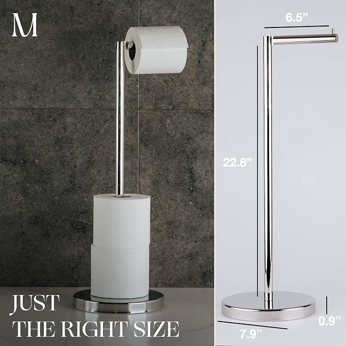 Marmolux Acc - Free Standing Toilet Paper Holder Stand - Image 2