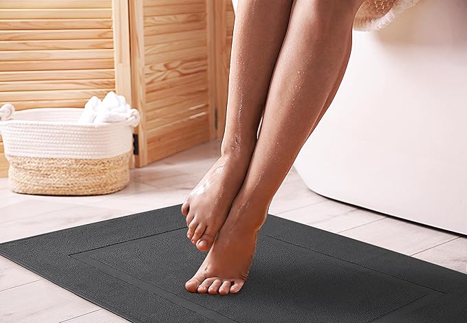 Utopia Towels Cotton Banded Rug, Bath Mats, Not a Bathroom Rug, 21 by 34 Inches - Image 2