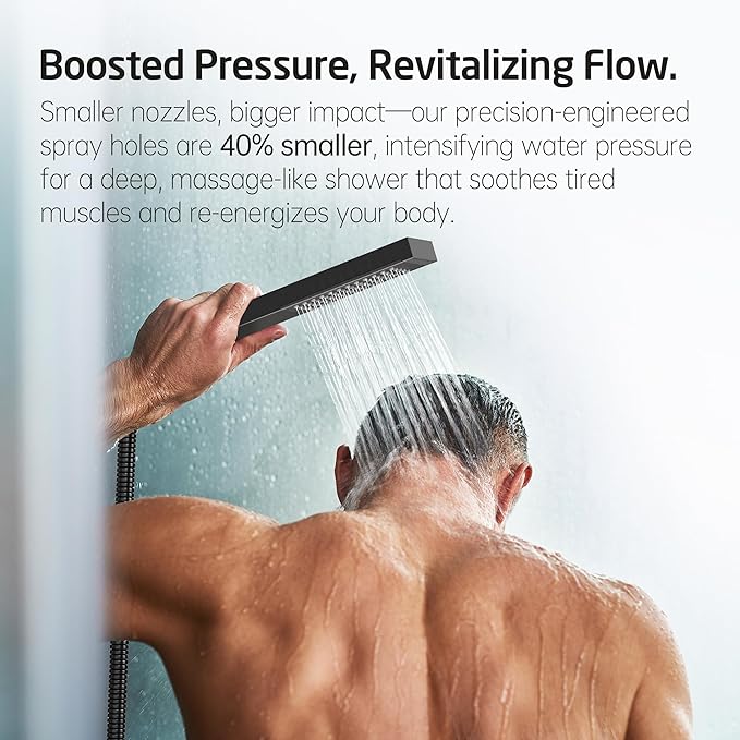 KES Shower Faucet Set, 10 Inches Rain Shower Head - Image 3