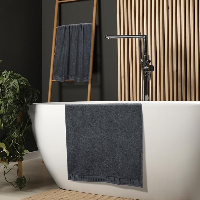 Cotton 2 Pack Oversized Bath Towel Set 28x55 inches, Large Bath Towels - Image 4