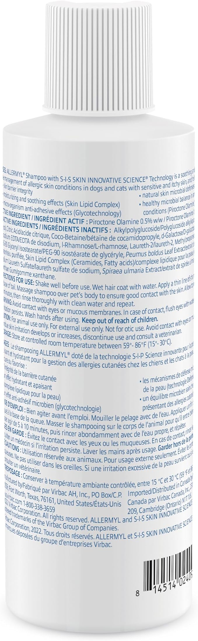 Allermyl Medicated Pet Shampoo Hypoallergenic, Soothing and Moisturizing Shampoo - Image 5
